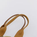 BURBERRY Burberry Nova Check Hand Bag Canvas PVC 4 Set Beige Red Auth bs30523-23