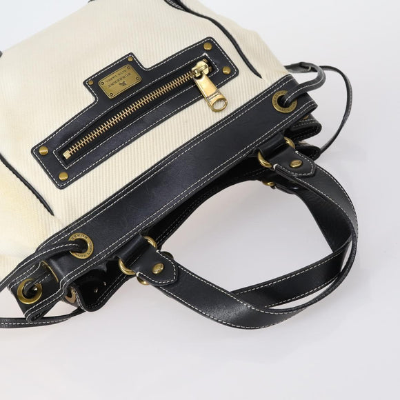 BURBERRY Burberry Nova Check Hand Bag Canvas PVC 4 Set Beige Red Auth bs30523