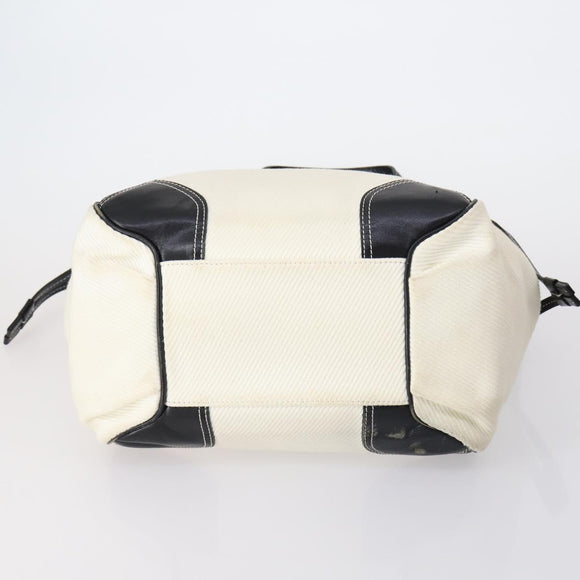 BURBERRY Burberry Nova Check Hand Bag Canvas PVC 4 Set Beige Red Auth bs30523