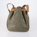 BURBERRY Burberry Nova Check Hand Bag Canvas PVC 4 Set Beige Red Auth bs30523-9