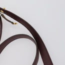 CARTIER Must Line Clutch Bag Leather 4 Set Bordeaux Gold Auth bs30524-20