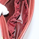 CARTIER Must Line Clutch Bag Leather 4 Set Bordeaux Gold Auth bs30524-6