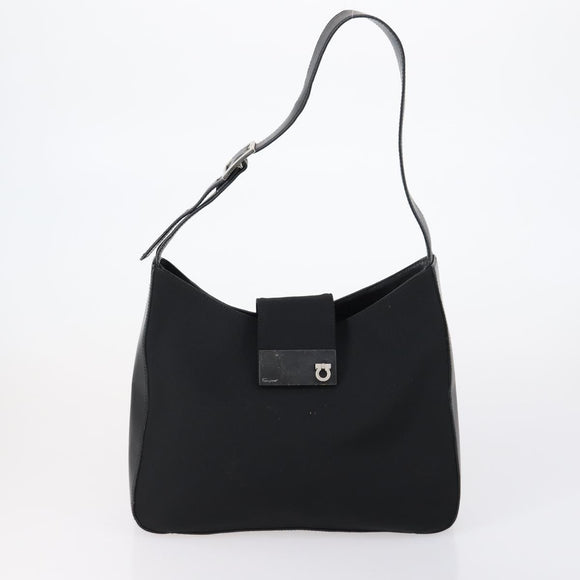 Salvatore Ferragamo Bag Leather Canvas Nylon 4 Set Black Red yellow Auth bs30526