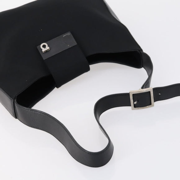 Salvatore Ferragamo Bag Leather Canvas Nylon 4 Set Black Red yellow Auth bs30526