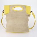 Salvatore Ferragamo Bag Leather Canvas Nylon 4 Set Black Red yellow Auth bs30526-2