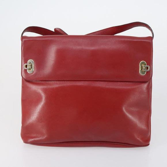 Salvatore Ferragamo Bag Leather Canvas Nylon 4 Set Black Red yellow Auth bs30526