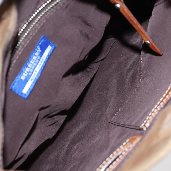 Salvatore Ferragamo Burberry Shoulder Bag Leather 4 Set Black Brown Auth bs30527