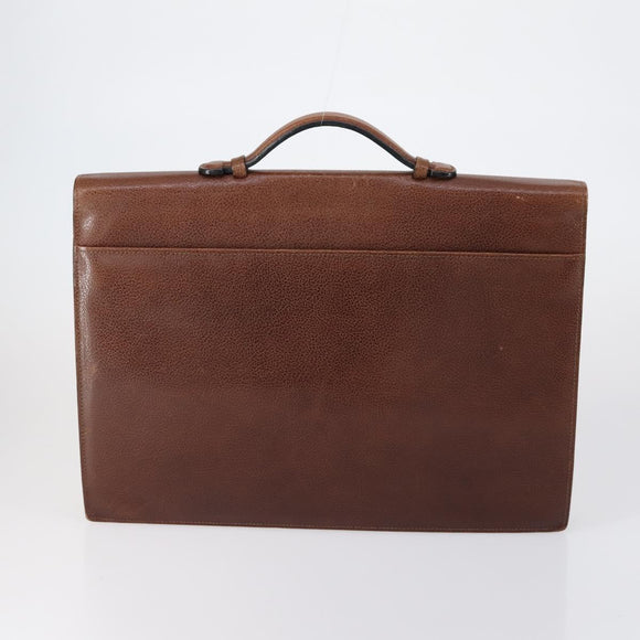 Salvatore Ferragamo Burberry Shoulder Bag Leather 4 Set Black Brown Auth bs30527