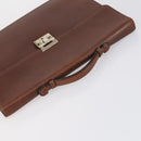 Salvatore Ferragamo Burberry Shoulder Bag Leather 4 Set Black Brown Auth bs30527-4