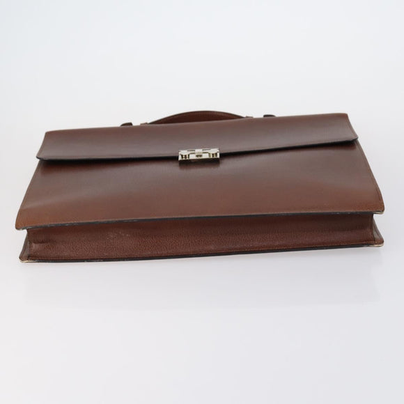 Salvatore Ferragamo Burberry Shoulder Bag Leather 4 Set Black Brown Auth bs30527