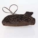 GIVENCHY Hand Bag Leather Nylon Canvas 5 Set Brown Black purple Auth bs30528-10