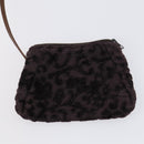 GIVENCHY Hand Bag Leather Nylon Canvas 5 Set Brown Black purple Auth bs30528-12