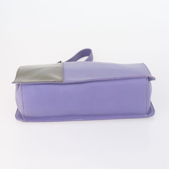 GIVENCHY Hand Bag Leather Nylon Canvas 5 Set Brown Black purple Auth bs30528