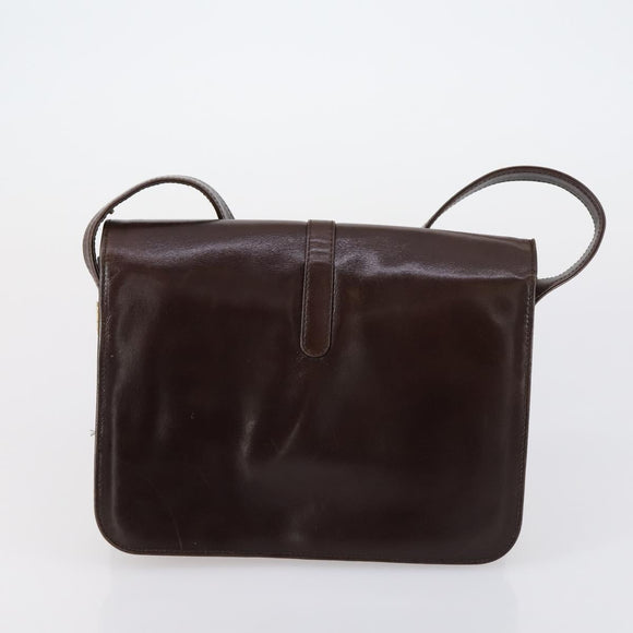 GIVENCHY Hand Bag Leather Nylon Canvas 5 Set Brown Black purple Auth bs30528