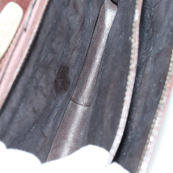 GIVENCHY Hand Bag Leather Nylon Canvas 5 Set Brown Black purple Auth bs30528