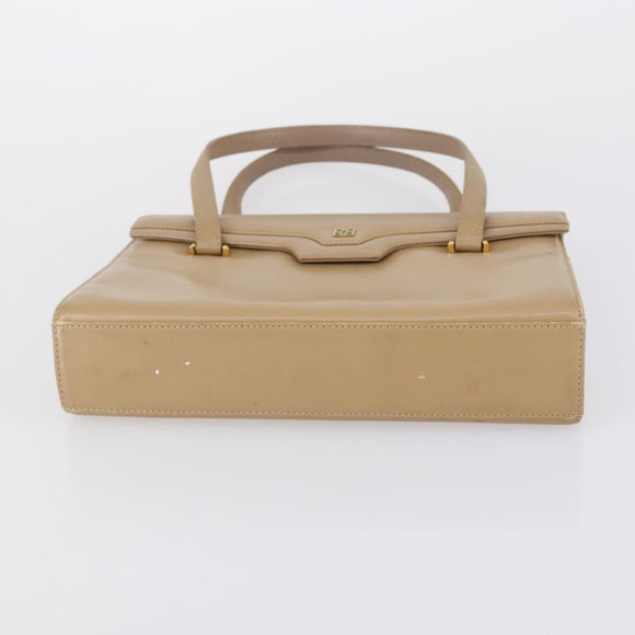 GIVENCHY Hand Bag Leather Nylon Canvas 5 Set Brown Black purple Auth bs30528