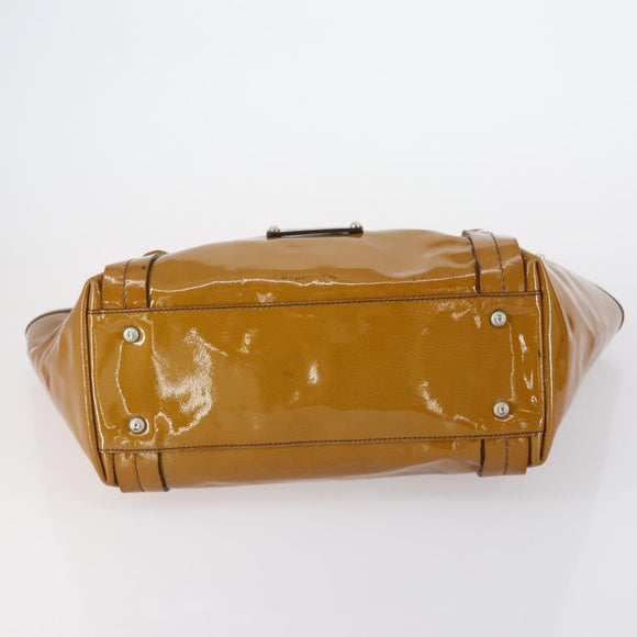 Salvatore Ferragamo Tote Bag PVC Nylon Leather 4 Set Brown Black Auth bs30529