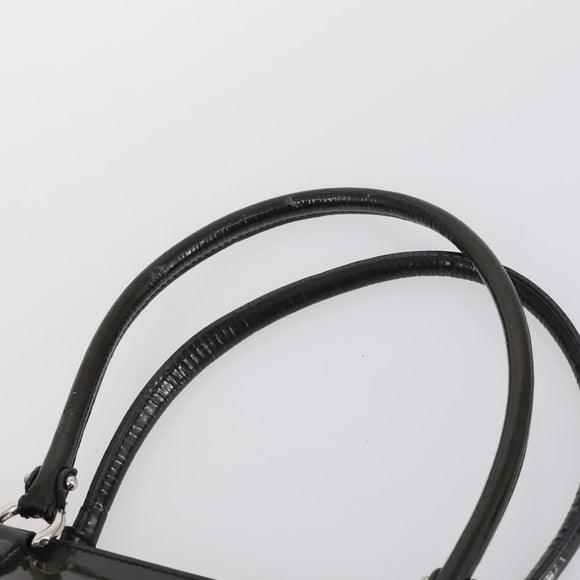 Salvatore Ferragamo Tote Bag PVC Nylon Leather 4 Set Brown Black Auth bs30529