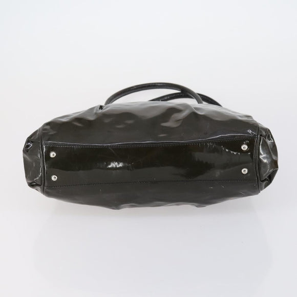 Salvatore Ferragamo Tote Bag PVC Nylon Leather 4 Set Brown Black Auth bs30529