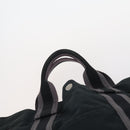 HERMES Tote Bag Canvas 4 Set Black Navy khaki Auth bs30530-18