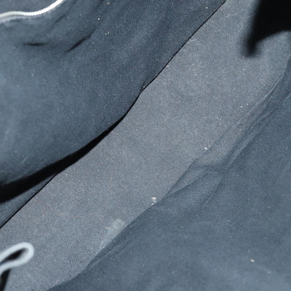 HERMES Tote Bag Canvas 4 Set Black Navy khaki Auth bs30530