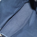 HERMES Tote Bag Canvas 4 Set Black Navy khaki Auth bs30530-26