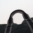 HERMES Tote Bag Canvas 4 Set Black Navy khaki Auth bs30530-5