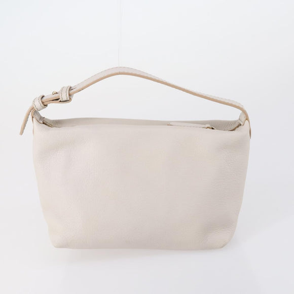 BALLY Shoulder Bag Nylon Leather 4 Set Beige Black Auth bs30531