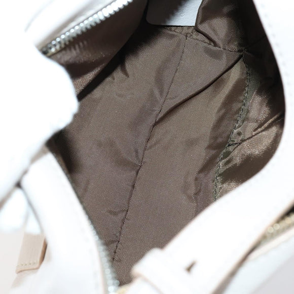 BALLY Shoulder Bag Nylon Leather 4 Set Beige Black Auth bs30531