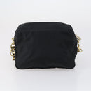 BALLY Shoulder Bag Nylon Leather 4 Set Beige Black Auth bs30531-16