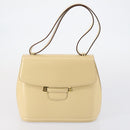 BALLY Shoulder Bag Nylon Leather 4 Set Beige Black Auth bs30531-21