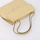 BALLY Shoulder Bag Nylon Leather 4 Set Beige Black Auth bs30531-23