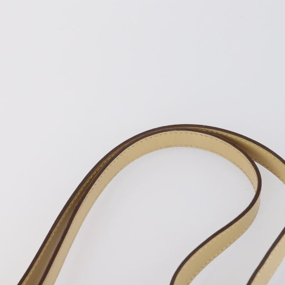 BALLY Shoulder Bag Nylon Leather 4 Set Beige Black Auth bs30531