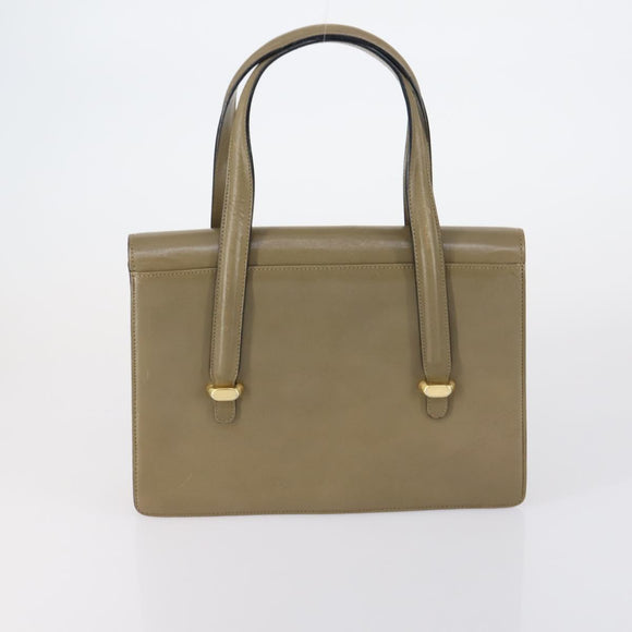 BALLY Shoulder Bag Nylon Leather 4 Set Beige Black Auth bs30531