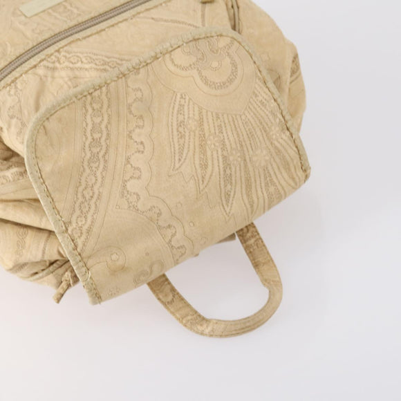 ETRO Paisley Shoulder Bag Nylon PVC 5 Set Beige Brown Auth bs30532