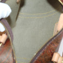 ETRO Paisley Shoulder Bag Nylon PVC 5 Set Beige Brown Auth bs30532-23