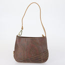 ETRO Paisley Shoulder Bag Nylon PVC 5 Set Beige Brown Auth bs30532-24
