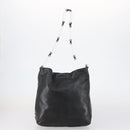 PRADA Tote Bag Nylon Leather 3 Set Beige Black Auth bs30533-10