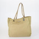 PRADA Tote Bag Nylon Leather 3 Set Beige Black Auth bs30533-2