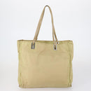 PRADA Tote Bag Nylon Leather 3 Set Beige Black Auth bs30533-3