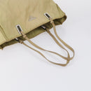 PRADA Tote Bag Nylon Leather 3 Set Beige Black Auth bs30533-5