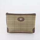 Burberrys Burberry Nova Check Bag Canvas Leather 5 Set Beige Black Auth bs30534-12