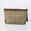 Burberrys Burberry Nova Check Bag Canvas Leather 5 Set Beige Black Auth bs30534-13