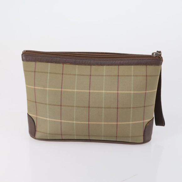 Burberrys Burberry Nova Check Bag Canvas Leather 5 Set Beige Black Auth bs30534