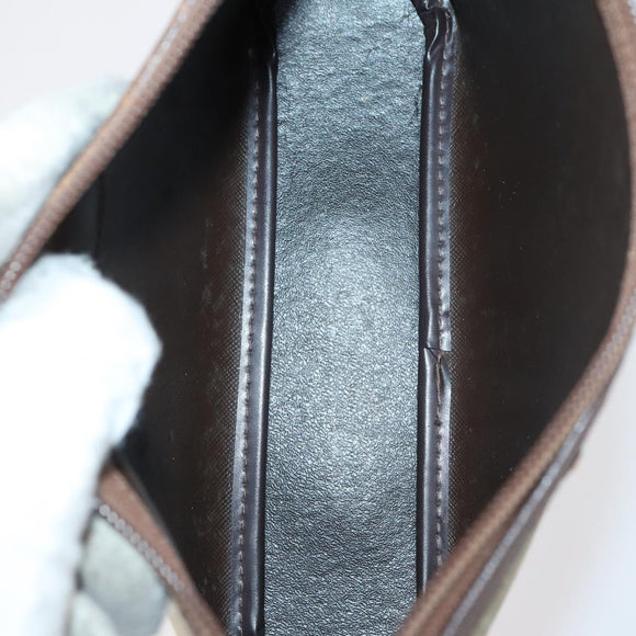 Burberrys Burberry Nova Check Bag Canvas Leather 5 Set Beige Black Auth bs30534