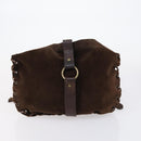 BOTTEGA VENETA Shoulder Bag Suede Nylon PVC 4 Set Beige Black Green Auth bs30535-8