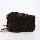 BOTTEGA VENETA Shoulder Bag Suede Nylon PVC 4 Set Beige Black Green Auth bs30535-9