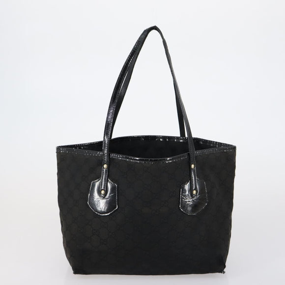 GUCCI Hand Bag Canvas nylon 4 Set Beige Black Green Auth bs30536