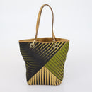 GUCCI Hand Bag Canvas nylon 4 Set Beige Black Green Auth bs30536-21