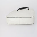 GUCCI Bamboo Hand Bag Nylon Leather 4 Set Black White Auth bs30537-17